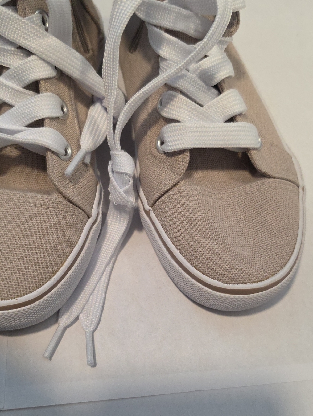 Tommy Bahama Child  Tan High Top Sneakers Side Zipper - Picture 4 of 5